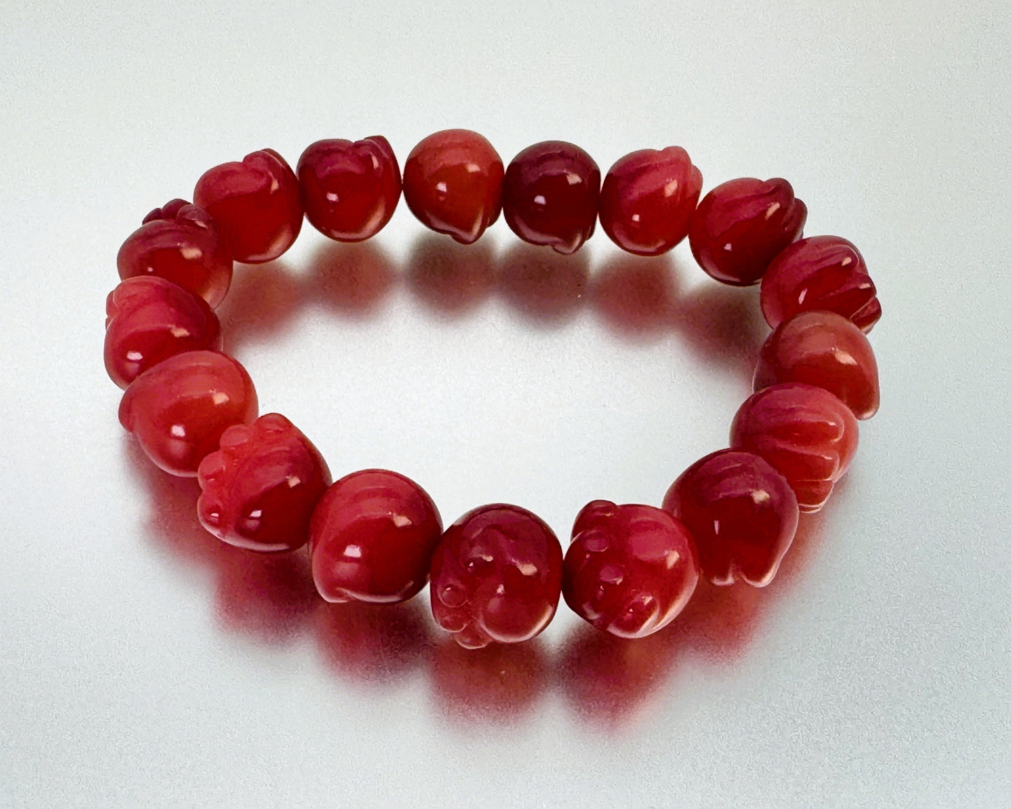 ブレスレット レッドアゲート  18～19 cm (JR-BR-0029)