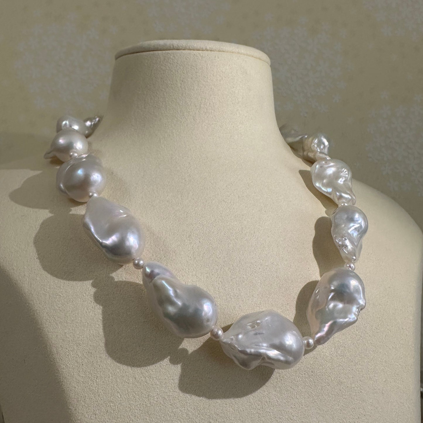 淡水真珠 バロック ネックレス 20mm~25mm　全長50cm (JR-NL-0066)