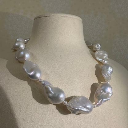 淡水真珠 バロック ネックレス 20mm~25mm　全長50cm (JR-NL-0066)