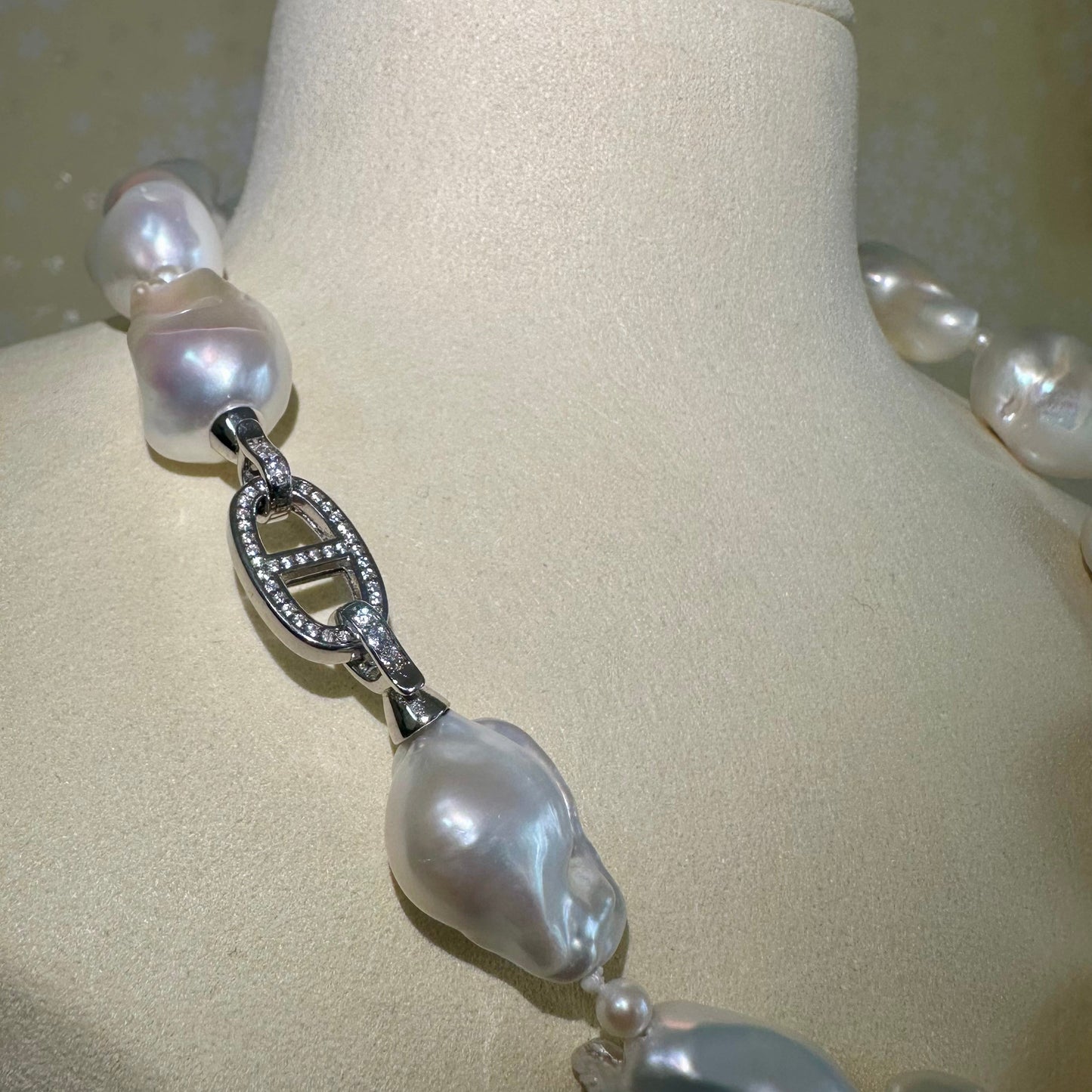 淡水真珠 バロック ネックレス 20mm~25mm　全長50cm (JR-NL-0066)