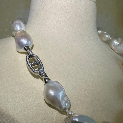 淡水真珠 バロック ネックレス 20mm~25mm　全長50cm (JR-NL-0066)