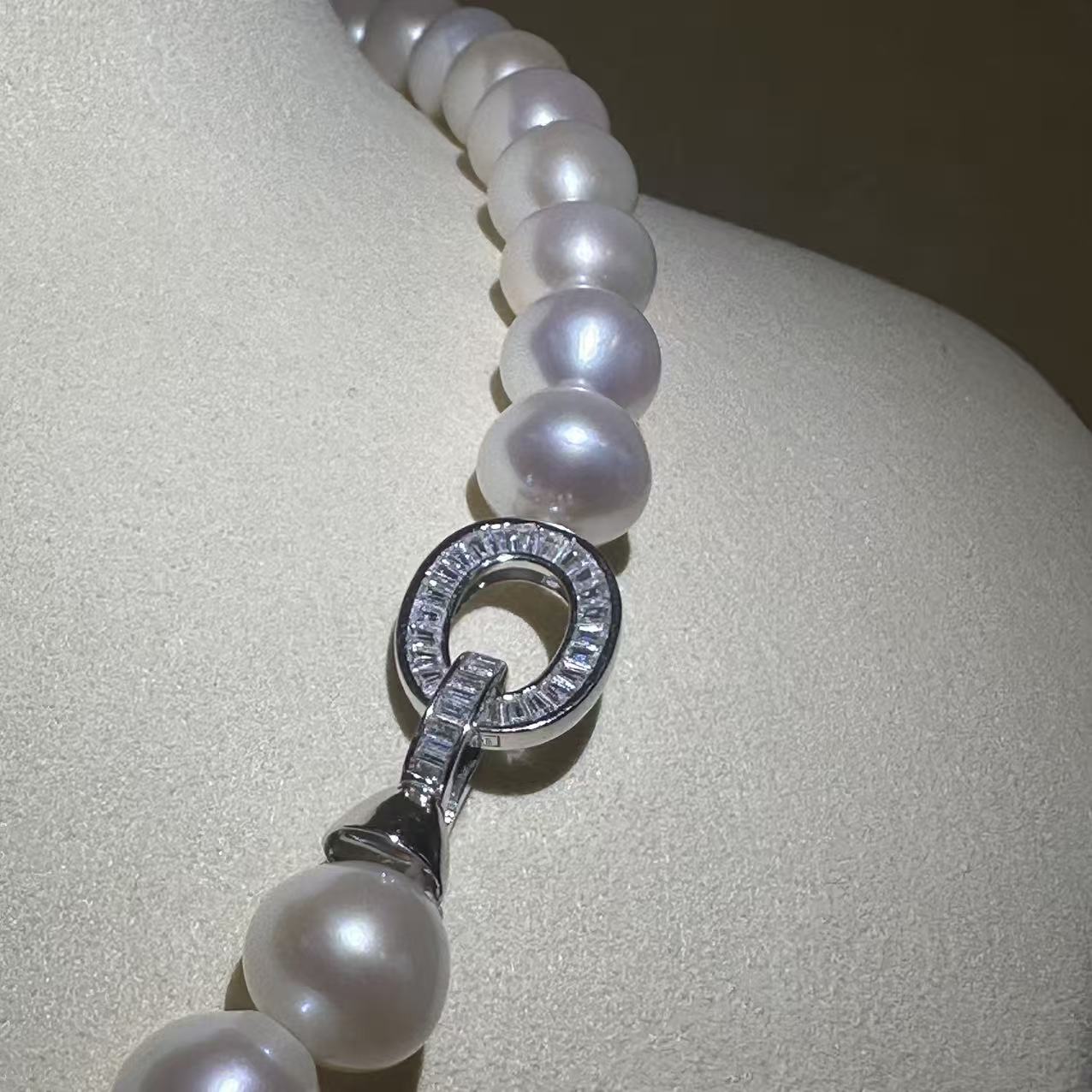 淡水真珠 ネックレス ホワイト10.5mm～11.5mm (JR-NL-0063)