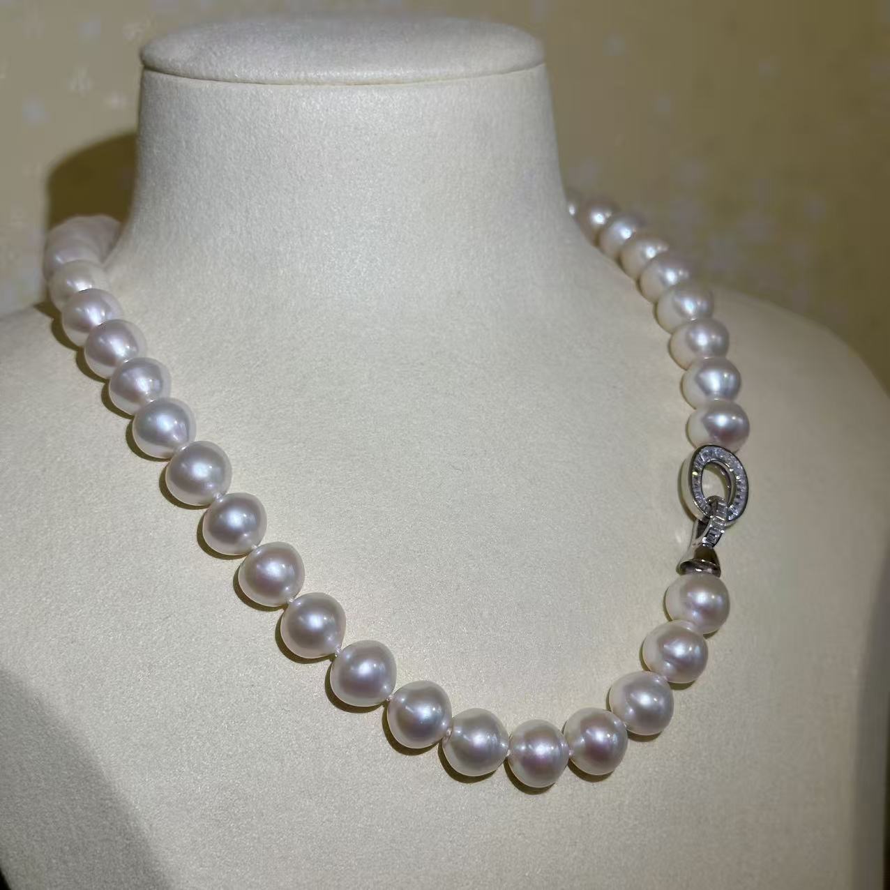 淡水真珠 ネックレス ホワイト10.5mm～11.5mm (JR-NL-0063)