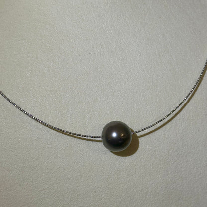 黒蝶真珠 ラウンド オメガネックレス  12mm～12.5mm K18WG (JR-NL-0074)