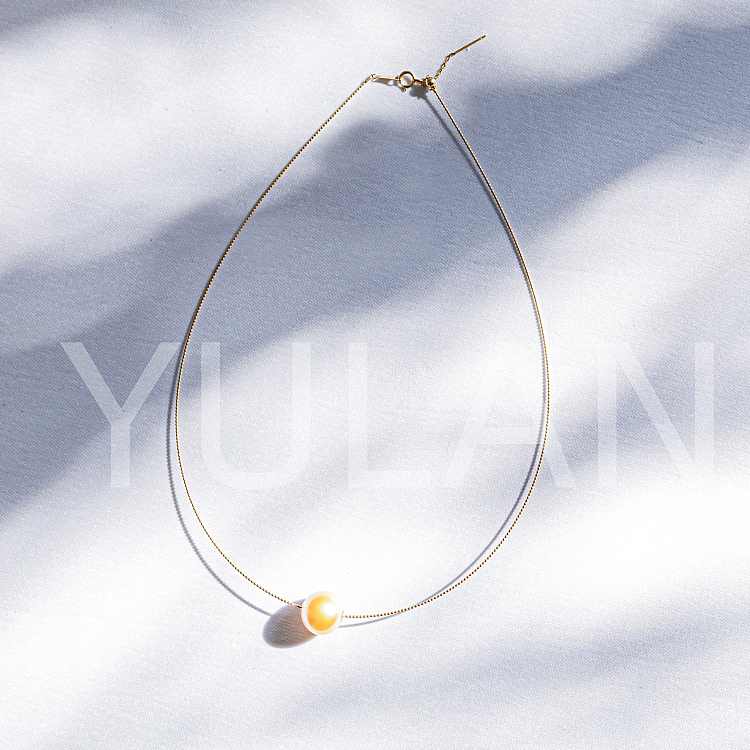 白蝶真珠 ラウンド ゴールド オメガネックレス  12mm～12.5mm K18 (JR-NL-0075)