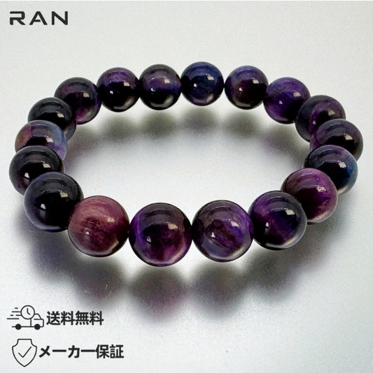 ブレスレット パープルタイガーアイ 内周15.5cm (JR-BR-0021)