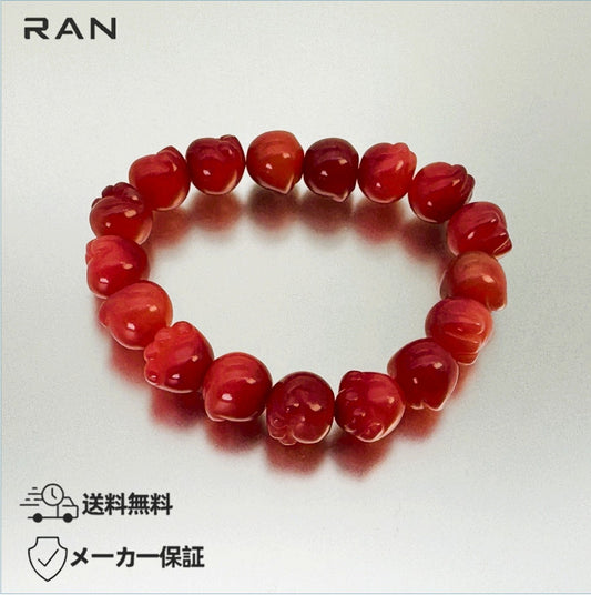 ブレスレット レッドアゲート  内周16.0cm (JR-BR-0029)