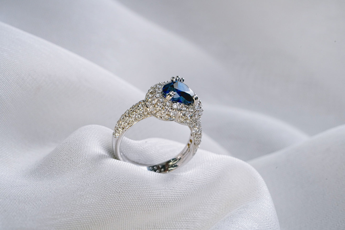 (JR-RI-0012) サファイア 指輪  2.06ct K18WG