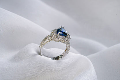 (JR-RI-0012) サファイア 指輪  2.06ct K18WG