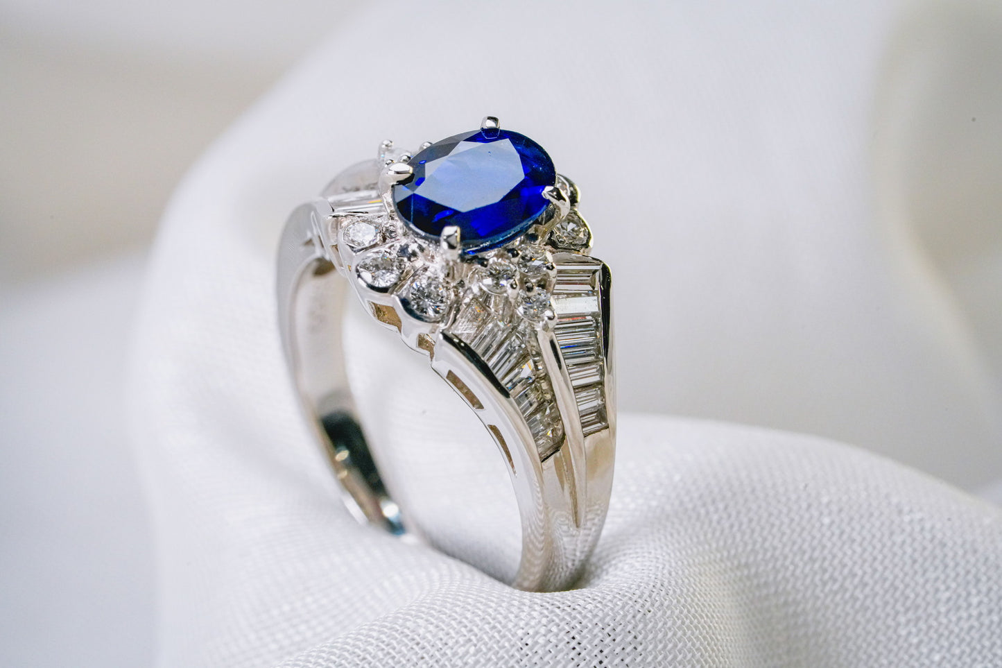(JR-RI-0009) サファイア 指輪 1.59ct PT900