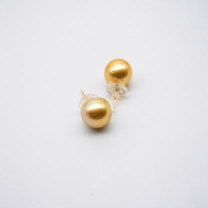 (JR-ER-0001) 白蝶真珠 ピアス ゴールド 13.0mm～14.0mm