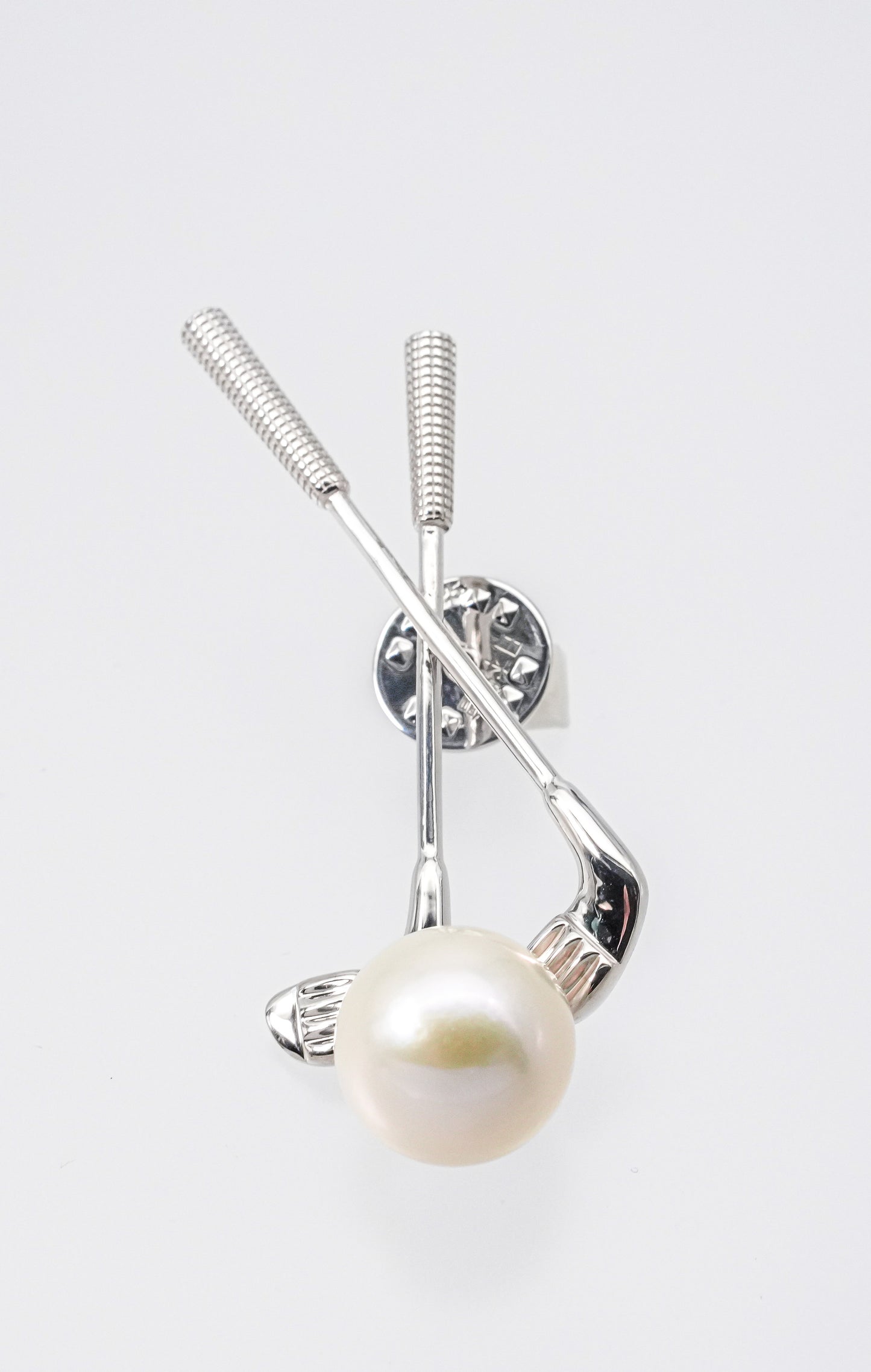 (JR-BC-0002) 白蝶真珠 ブローチ ホワイト 13.0mm～14.0mm