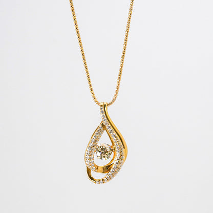 ネックレス ダイアモンド 1.054 0.85 MARKED ラウンドブリリアントカット 18k (JR-NL-0001)