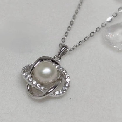 ネックレス&ピアス 淡水真珠 ホワイト 5.0mm～7.0mm (JR-NL-ER-0001)