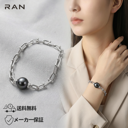 黒蝶真珠 ラウンド ブレスレット 12.0mm～12.5mm (JR-BR-0033)