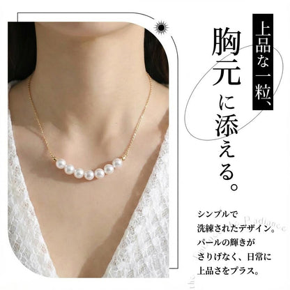 アコヤ真珠 ホワイト ラウンド ネックレス  18k (JR-NL-0129)