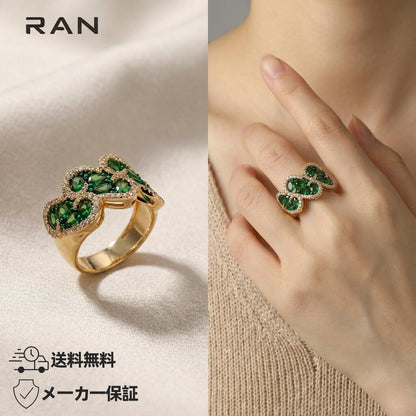 指輪 ガーネット グリーン 2.04ct オーバルカット 18ｋ(JR-RI-0003)