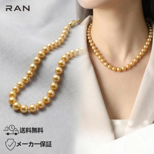 ネックレス 白蝶真珠 ゴールド 12.0mm～15.0mm NA (JR-NL-0025)